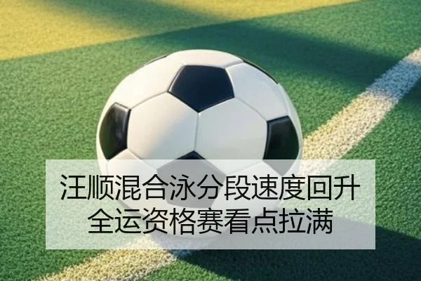 汪顺混合泳分段速度回升 全运资格赛看点拉满
